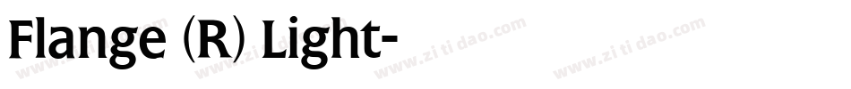 Flange (R) Light字体转换